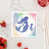 Zeemeermin Baby shower Onder het Zee Servet (Insitu)