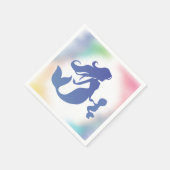 Zeemeermin Baby shower Onder het Zee Servet (Hoek)