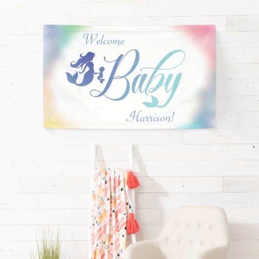 Zeemeermin Baby shower Onder het Zee Spandoek (Insitu)