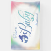 Zeemeermin Baby shower Onder het Zee Spandoek (Verticaal)