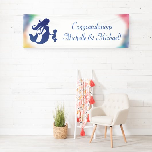 Zeemeermin Baby shower Onder het Zee Spandoek (Insitu)