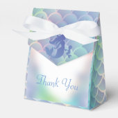 Zeemeermin Baby shower onder Zee pasta Bedankdoosjes (Voorkant Zijde)