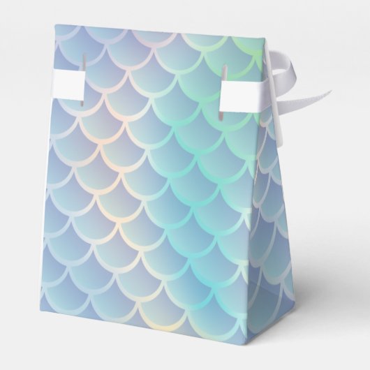 Zeemeermin Baby shower onder Zee pasta Bedankdoosjes (Achterkant)