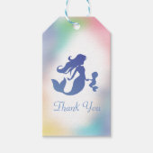 Zeemeermin Baby shower onder Zee pasta Cadeaulabel (Voorkant)