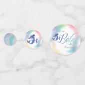 Zeemeermin Baby shower onder Zee pasta Confetti (Achterkanten)