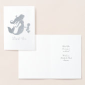 Zeemeermin Baby shower onder Zee pasta Folie Kaarten (Display)