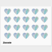 Zeemeermin Baby shower onder Zee pasta Hart Sticker (Vel)
