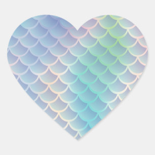 Zeemeermin Baby shower onder Zee pasta Hart Sticker