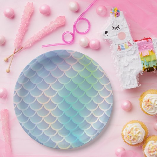 Zeemeermin Baby shower onder Zee pasta Papieren Bordje (Feest)