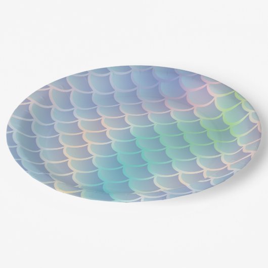 Zeemeermin Baby shower onder Zee pasta Papieren Bordje (Gekanteld)