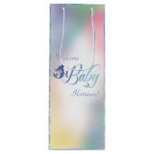 Zeemeermin Baby shower onder Zee pasta Wijn Cadeautas (Voorkant)