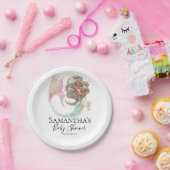 Zeemeermin Baby shower Papieren Bordje (Feest)