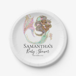 Zeemeermin Baby shower Papieren Bordje