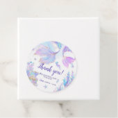 Zeemeermin Baby shower ronde gunst Tag Bedankjes Labels (In situ)