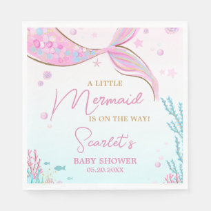 Zeemeermin Baby Shower Servet