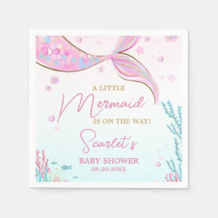 Zeemeermin Baby Shower Servet