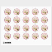 Zeemeermin Baby shower Stickers (Vel)