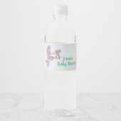 Zeemeermin Baby shower Waterfles Wrappers Waterfles Etiket (Voorkant)