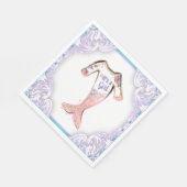 Zeemeermin Baby showers servetten (Hoek)
