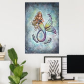 Zeemeermin Babyrobben Poster Print door M. Harriso (Thuiskantoor)