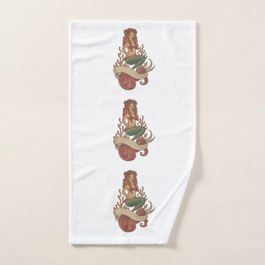zeemeermin bad handdoek (Handdoek)