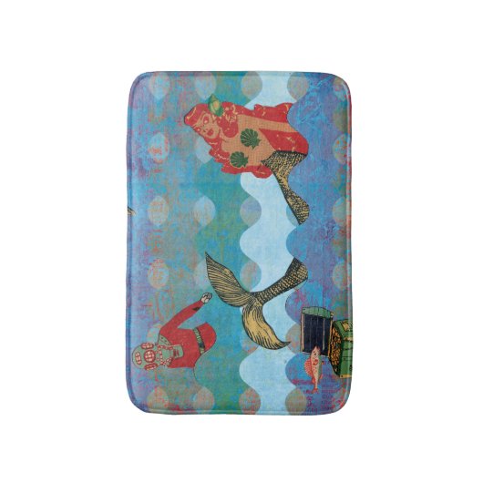  zeemeermin badmat (Voorkant Verticaal)