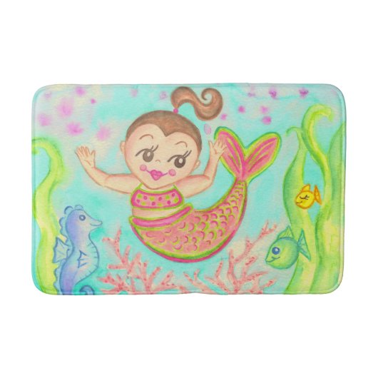 Zeemeermin badmat tapijt (Voorkant)