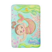 Zeemeermin badmat tapijt (Voorkant Verticaal)