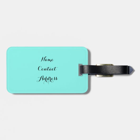 Zeemeermin Bagagelabel (Achterkant horizontaal)