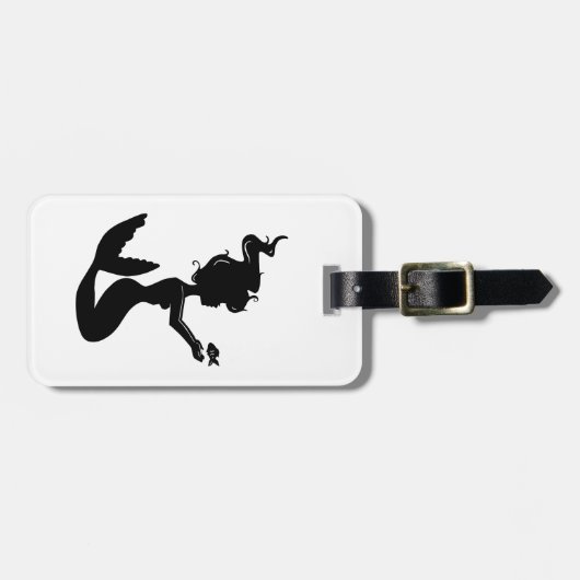 Zeemeermin Bagagelabel (Voorkant horizontaal)