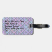 zeemeermin bagagelabel (Achterkant horizontaal)