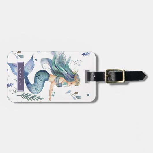 Zeemeermin Bagagelabels (Voorkant horizontaal)