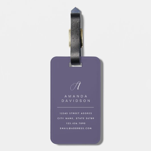 Zeemeermin Bagagelabels (Achterkant verticaal)