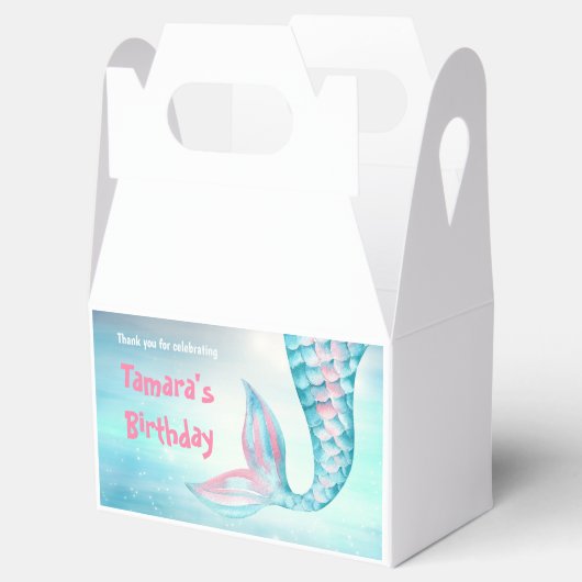 Zeemeermin Bash Verjaardag Bedankdoosjes (Geopend)