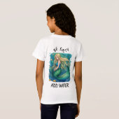 Zeemeermin "Be Salty - Add Water" van Babe Monet A T-shirt (Achterkant volledig)