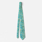 Zeemeermin Beach Fish Scales Wedding Necktie Stropdas (Achterkant)