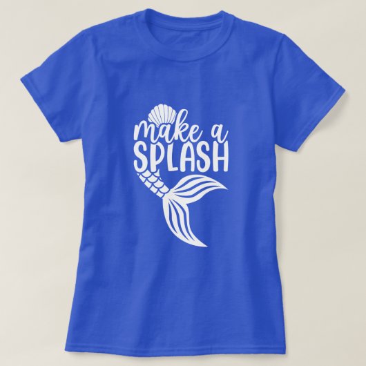 Zeemeermin Beach | Maak een splash T-shirt (Design voorkant)