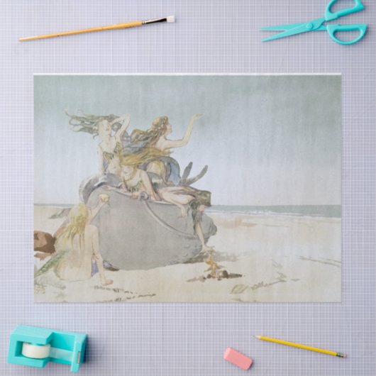 Zeemeermin Beach Starfish Ocean Decoupage Tissuepapier (Craft)