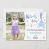 Zeemeermin bedankpas - onder het Zee Dank u Bedankkaart (Voorkant)