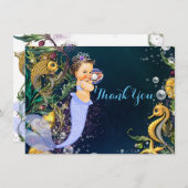 Zeemeermin bedankt kaarten (Voorkant / Achterkant)