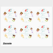 Zeemeermin Bedankt Stickers (Vel)