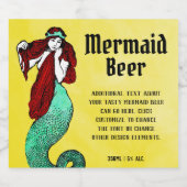 zeemeermin bier etiket (Enkel label)