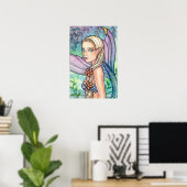 Zeemeermin bij de beek Poster van Molly Harrison (Thuiskantoor)