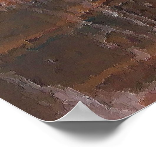 Zeemeermin bij de waterval poster (Hoek)