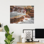 Zeemeermin bij de waterval poster (Thuiskantoor)