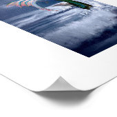 Zeemeermin bij nacht Poster (Hoek)