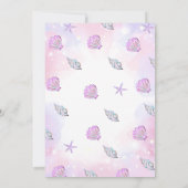 Zeemeermin Birthday Party under the Zee Party Kaart (Achterkant)