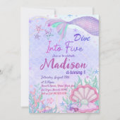 Zeemeermin Birthday Party under the Zee Party Kaart (Voorkant)