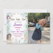 Zeemeermin Birthday Party under the Zee Party Kaart (Voorkant)