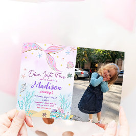 Zeemeermin Birthday Party under the Zee Party Kaart